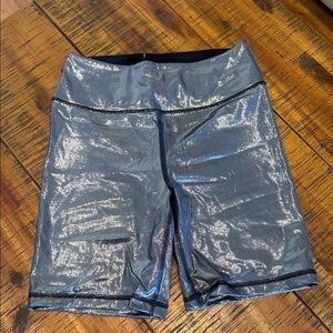 Victoria secret Metallic Silver Womens Biker Shorts